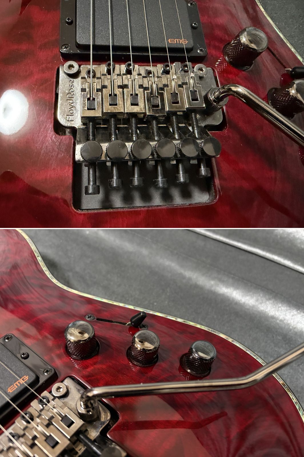 ☆美品 定価253,000円 Schecter AD-C-1-FR-HR EMG搭載 コイルタップ