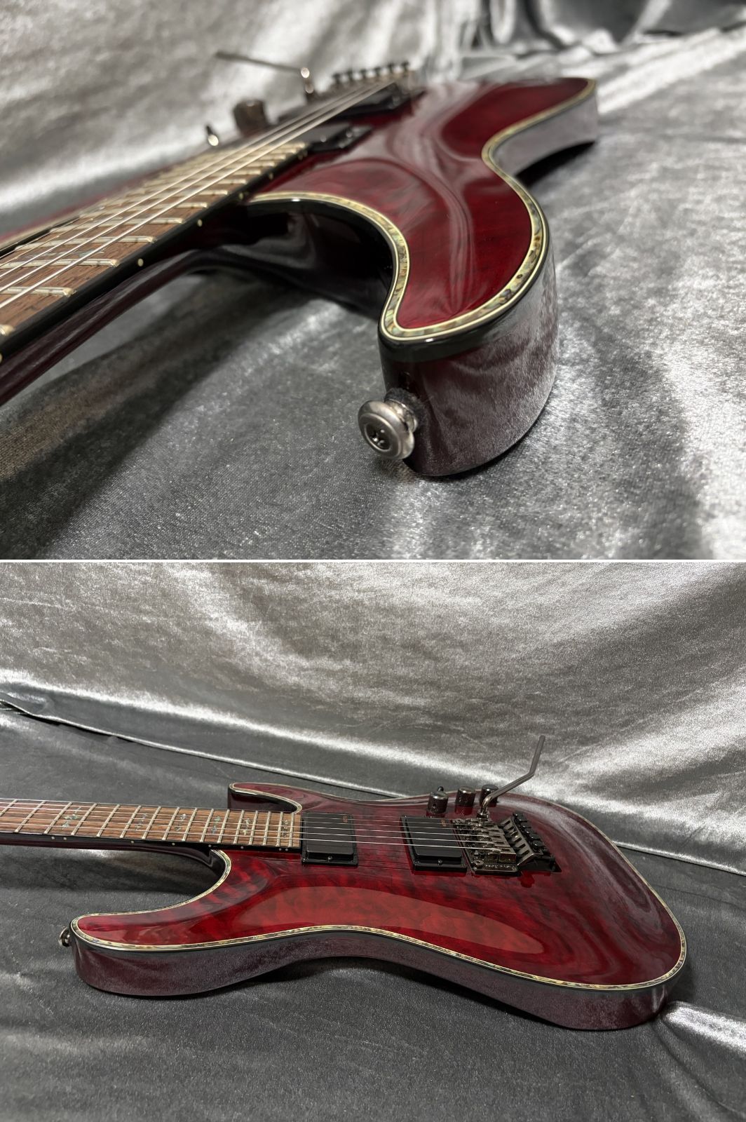 ☆美品 定価253,000円 Schecter AD-C-1-FR-HR EMG搭載 コイルタップ