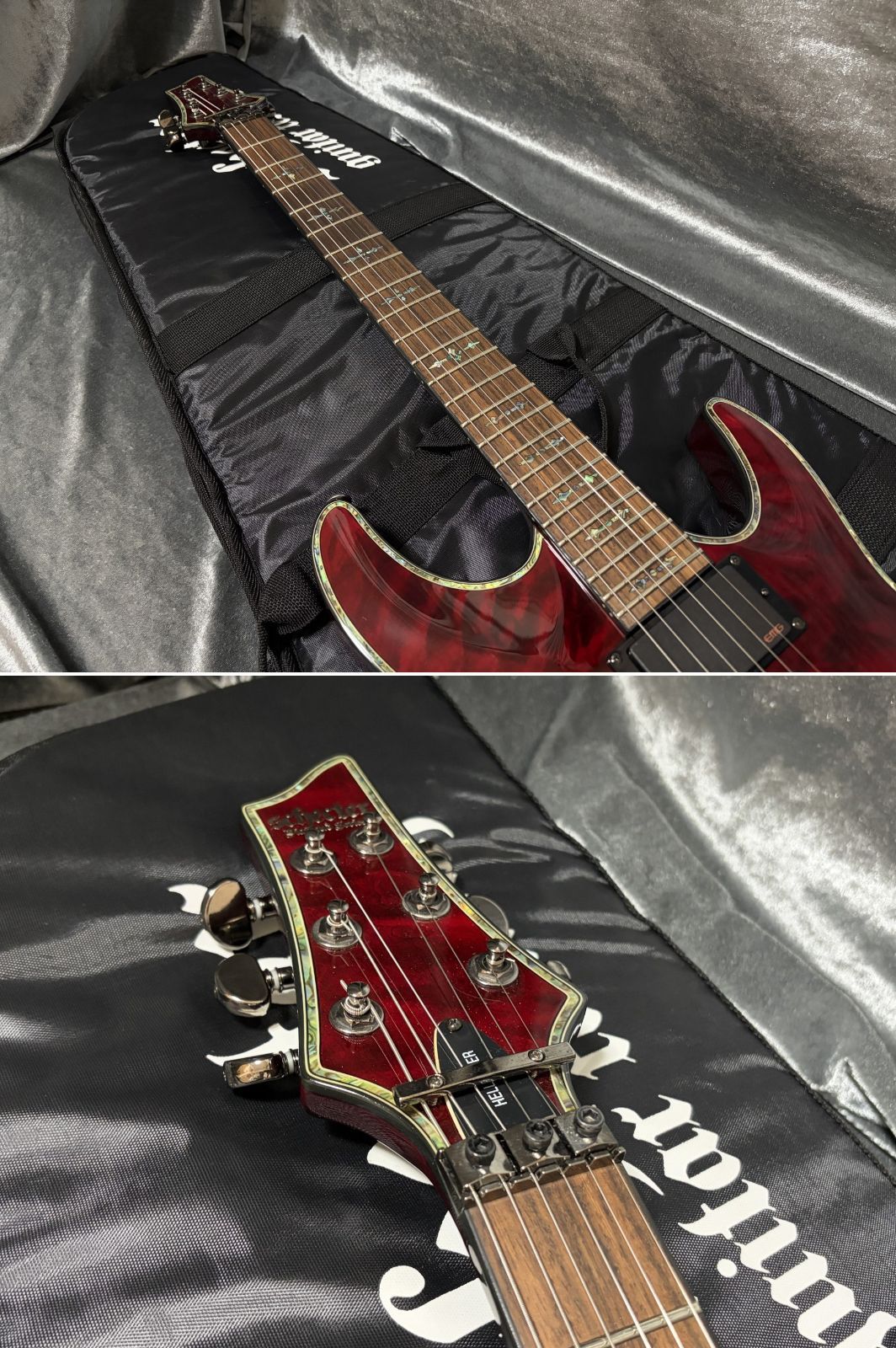 ☆美品 定価253,000円 Schecter AD-C-1-FR-HR EMG搭載 コイルタップ
