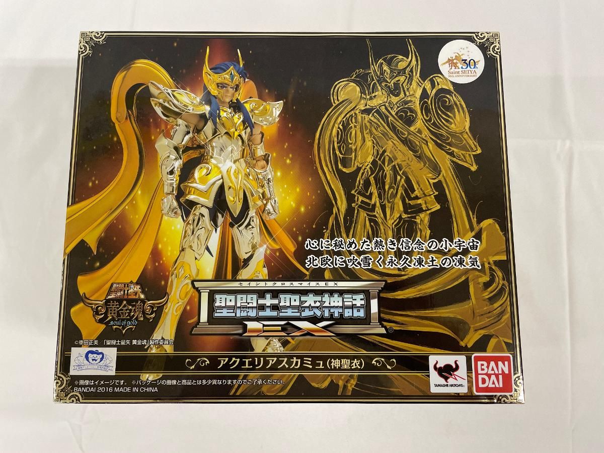 【未開封】聖闘士聖衣神話EX 聖闘士星矢 アクエリアスカミュ (神聖衣) 約180mm ABS&PVC&ダイキャスト製 可動