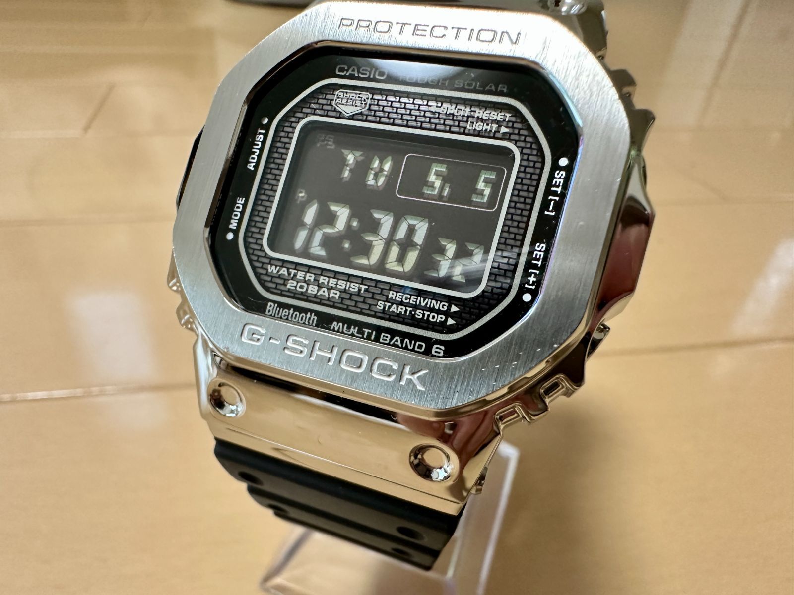 国内正規品】CASIO G-SHOCK フルメタル GMW-B5000-1JF タフソーラー 