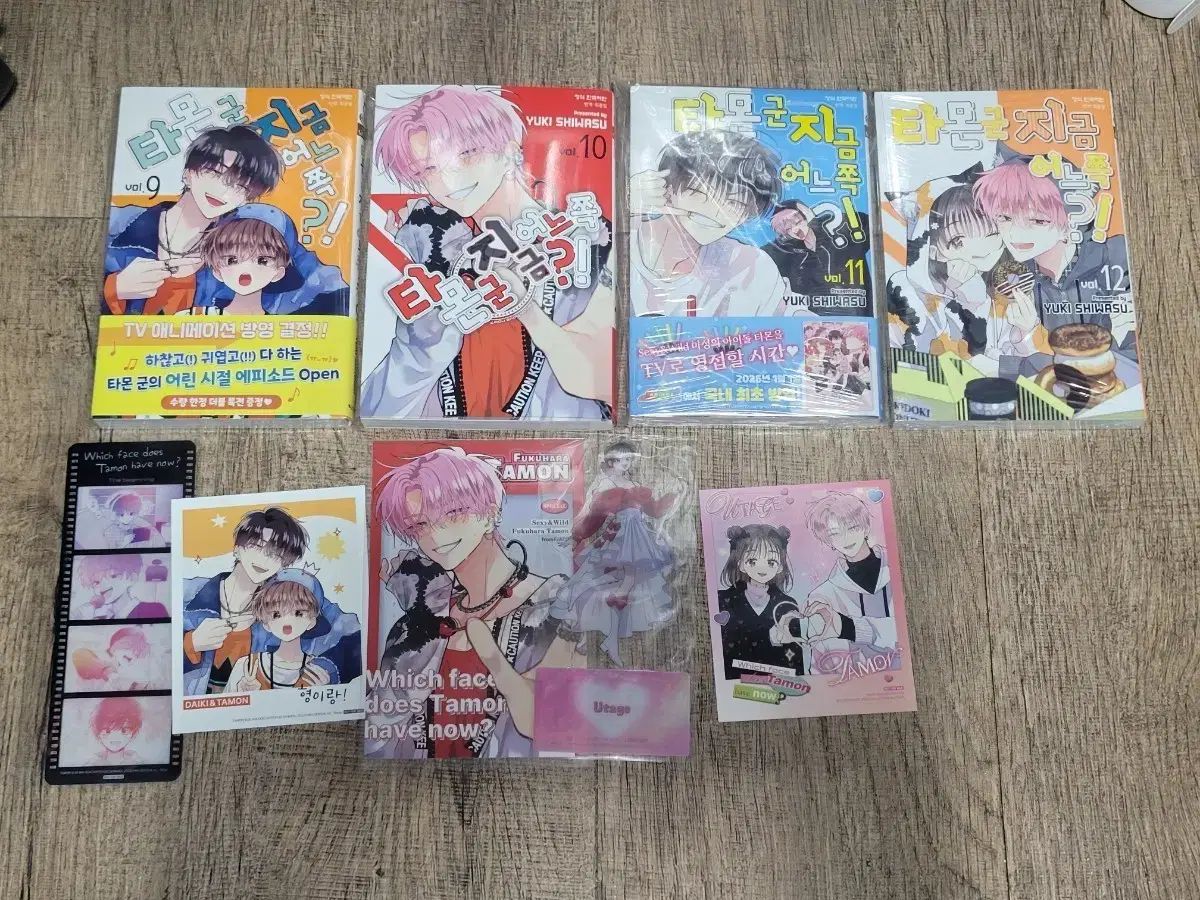タモン 군 ある ページ 漫画 9 - 12 巻 + グッズ