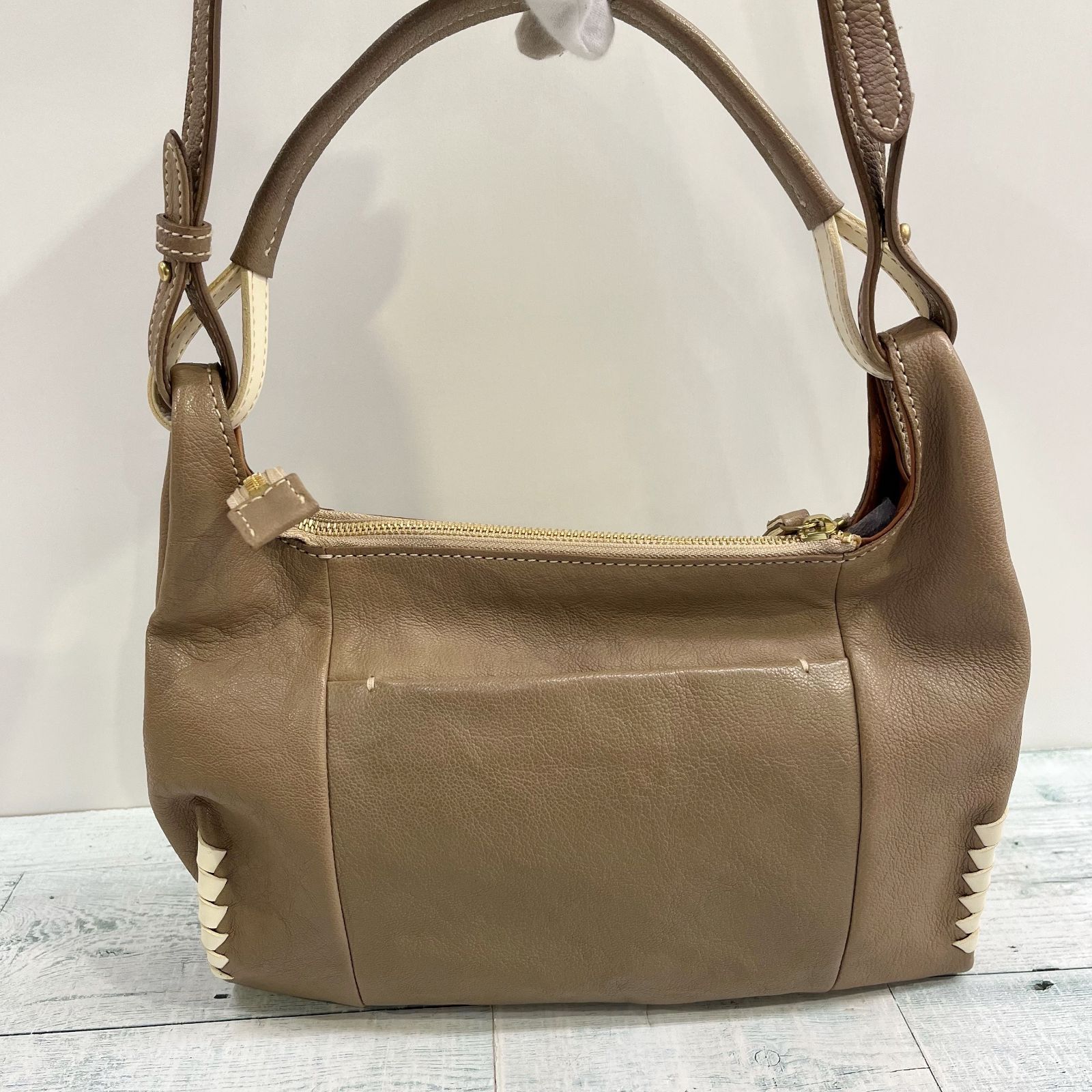 genten ゲンテン ボルディーノ 2way レザー ショルダー バッグ ハンド