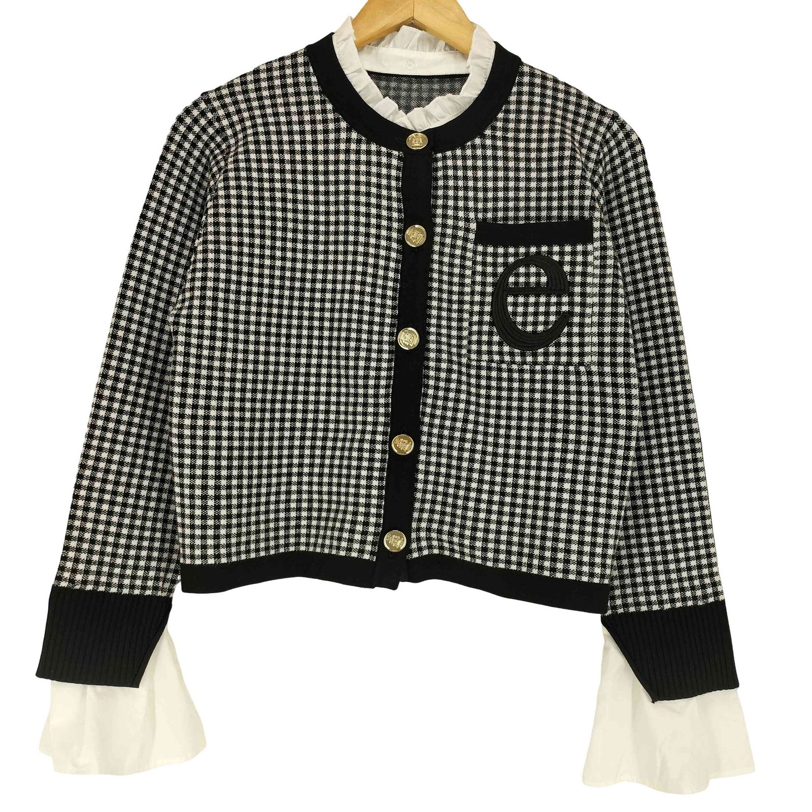 エイミーイストワール eimy istoire Attached collar ニットジャケット レディース FREE