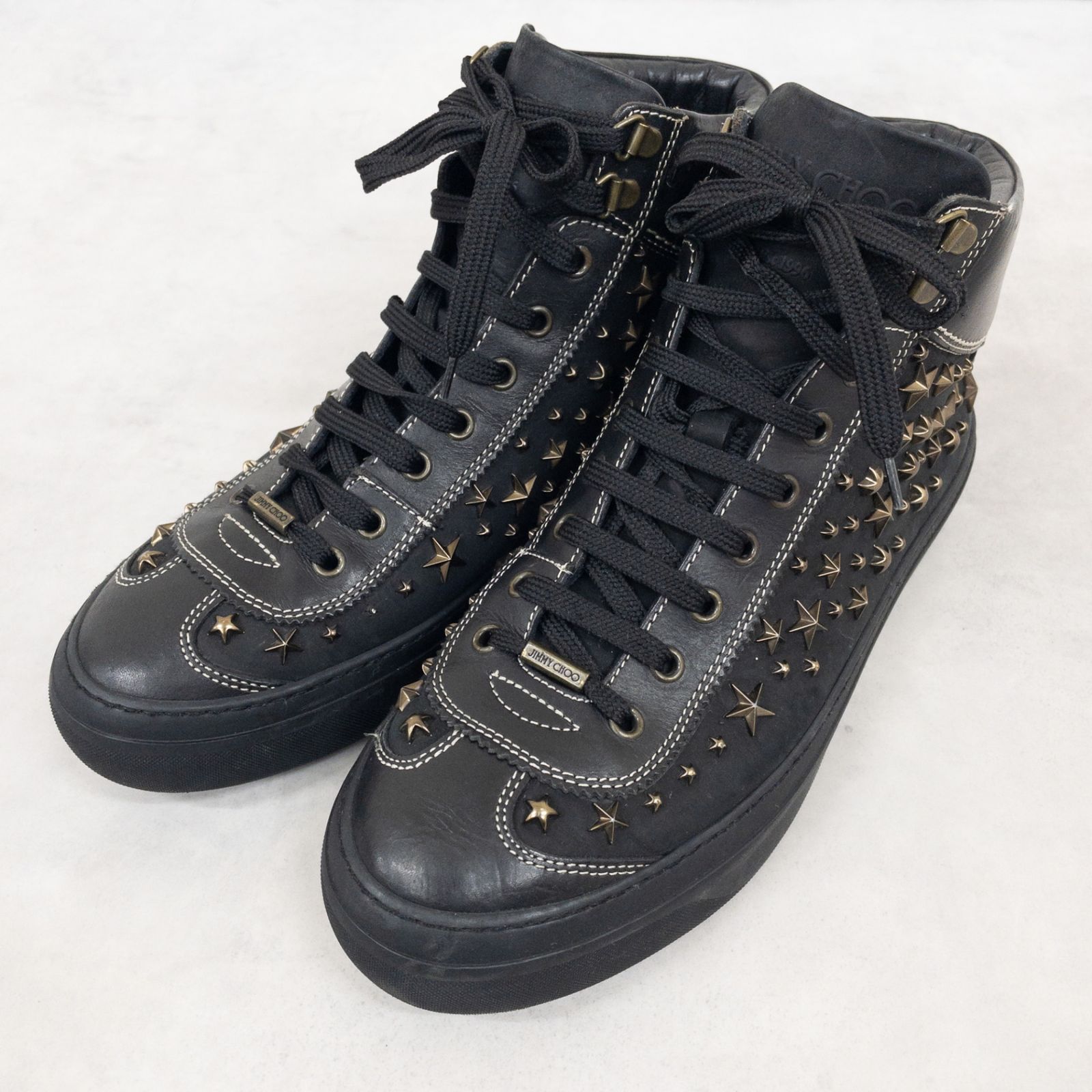 JIMMY CHOO ジミーチュウ スニーカー ハイカット スタッズ スター