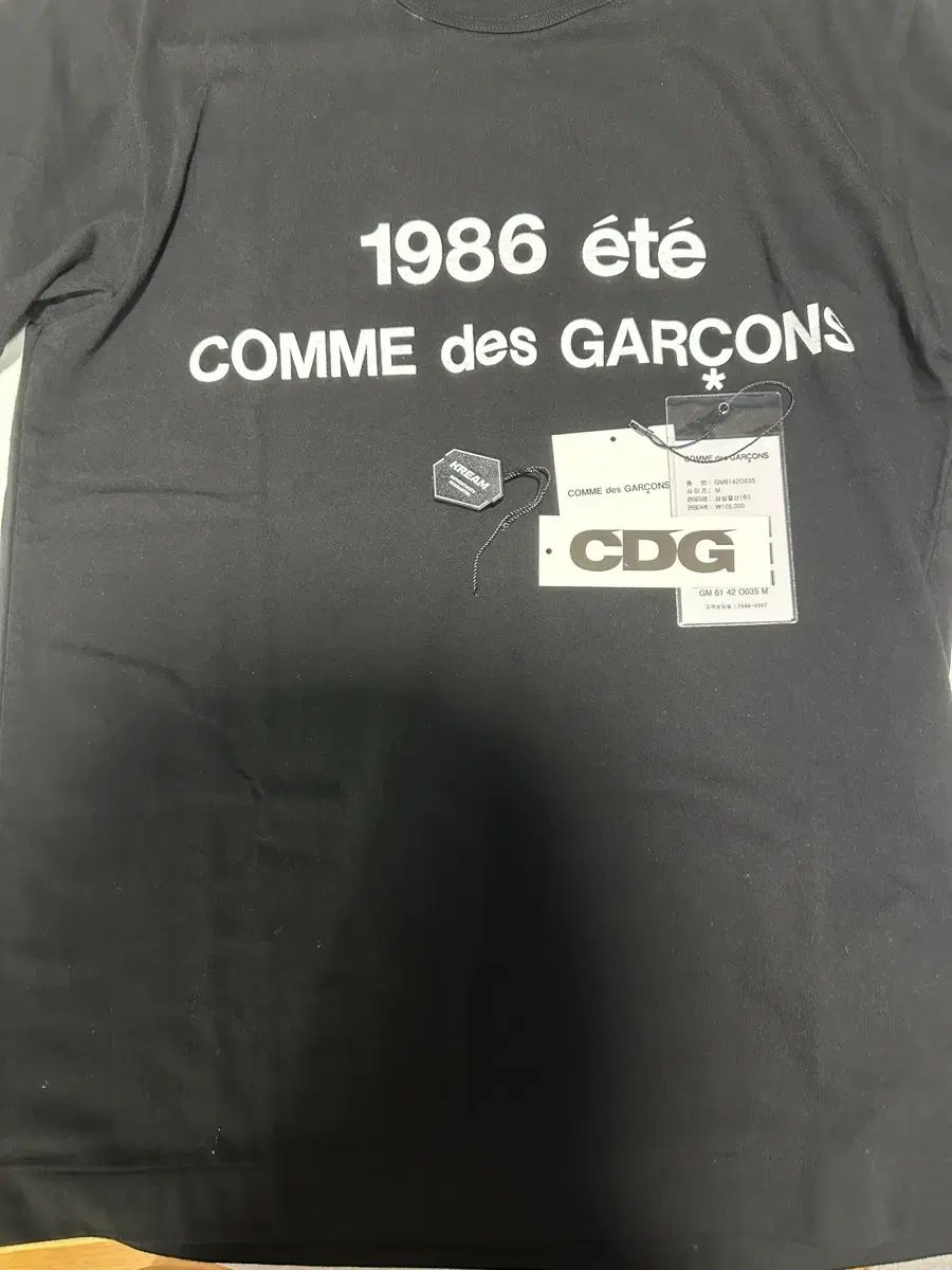 コム・デ・ギャルソン CDG 1986 ブラック 半袖T M