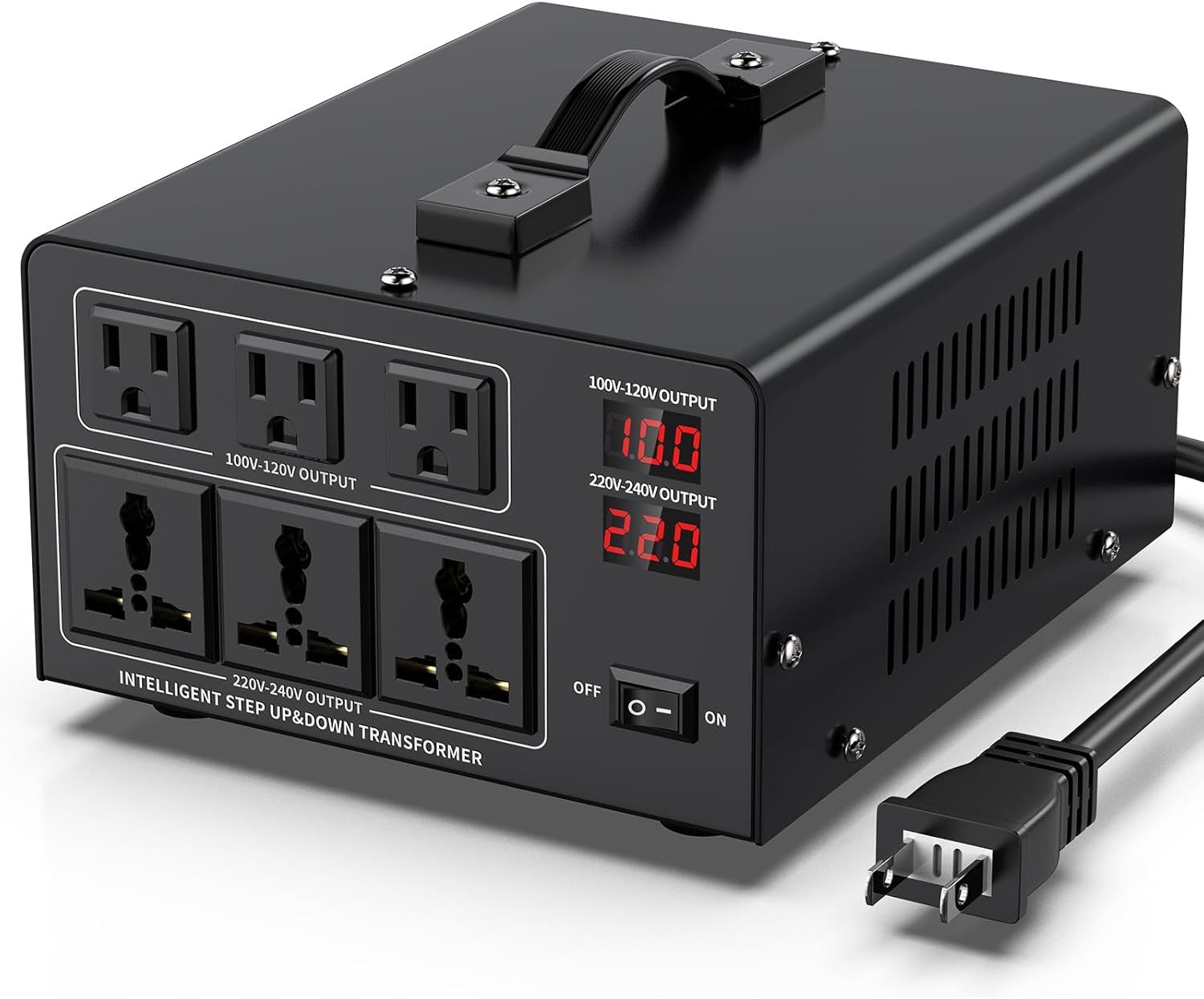 3000W 変圧器 アップトランス ダウントランス 海外電気製品を日本で使用 100V から 220V 入出力電圧自動切替 海外旅行用 【100V 220V出力電圧対応】