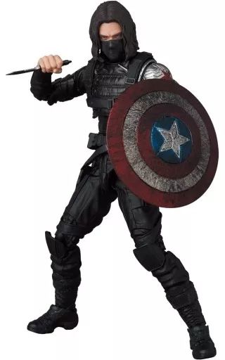 【中古】フィギュア MAFEX WINTER SOLDIER 「キャプテン・アメリカ/ウィンター・ソルジャー」 アクションフィギュア No.203