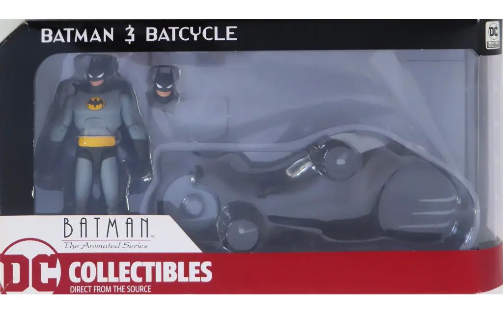 【中古】フィギュア バットマン＆バットサイクル 「バットマン アニメイテッド」 アクションフィギュア
