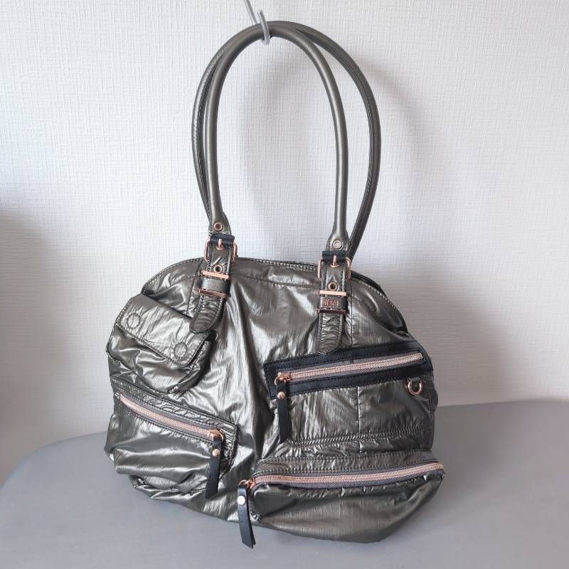 Diesel Tote Shoulder Bag Womens Khaki Green Y2K Archive Handbag