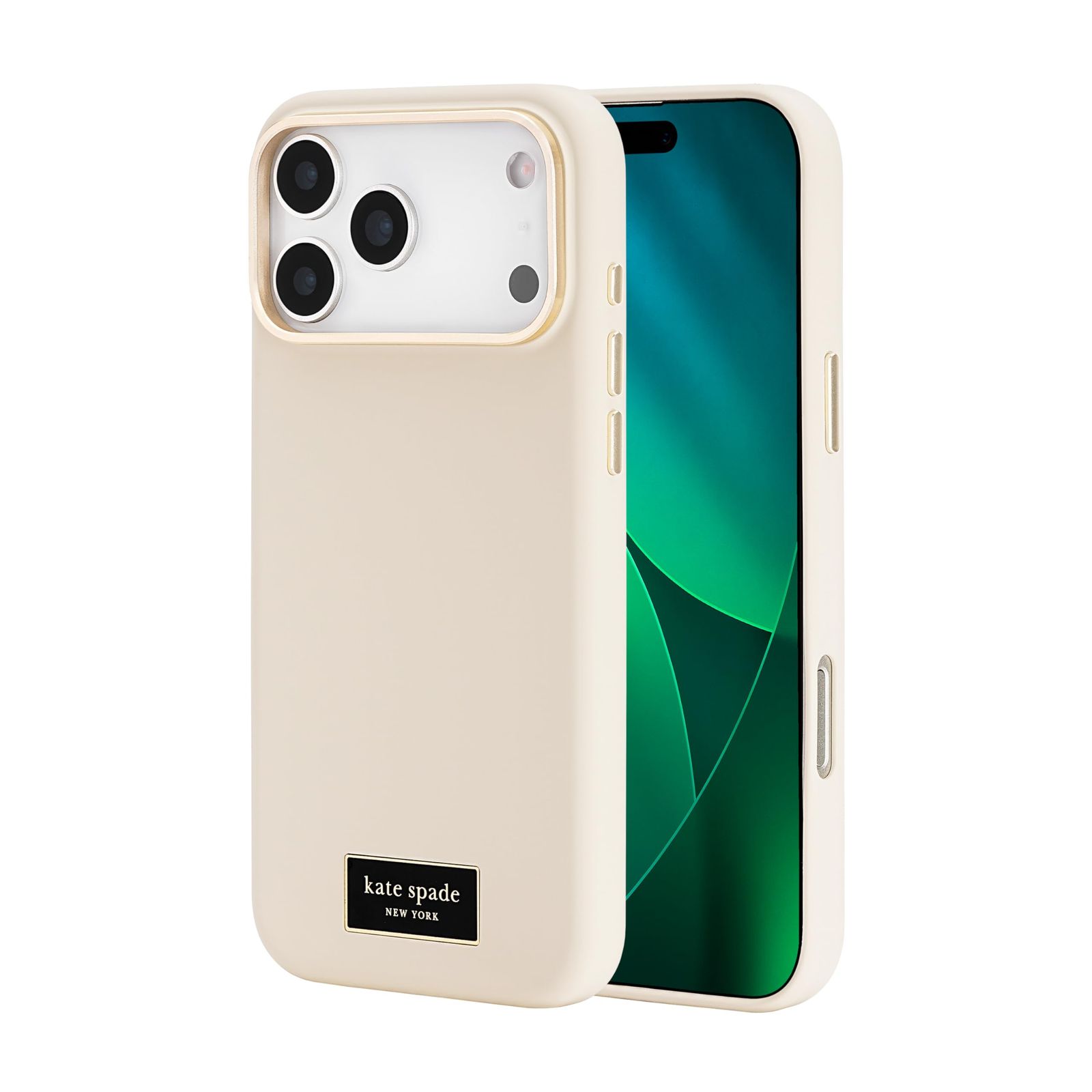 新品 [kate spade new york] iPhone 17 Pro Max用 スマホケース マグセーフ Silicone Case 正規品 ケイトスペード ニューヨーク (Icon Perfect Beige)