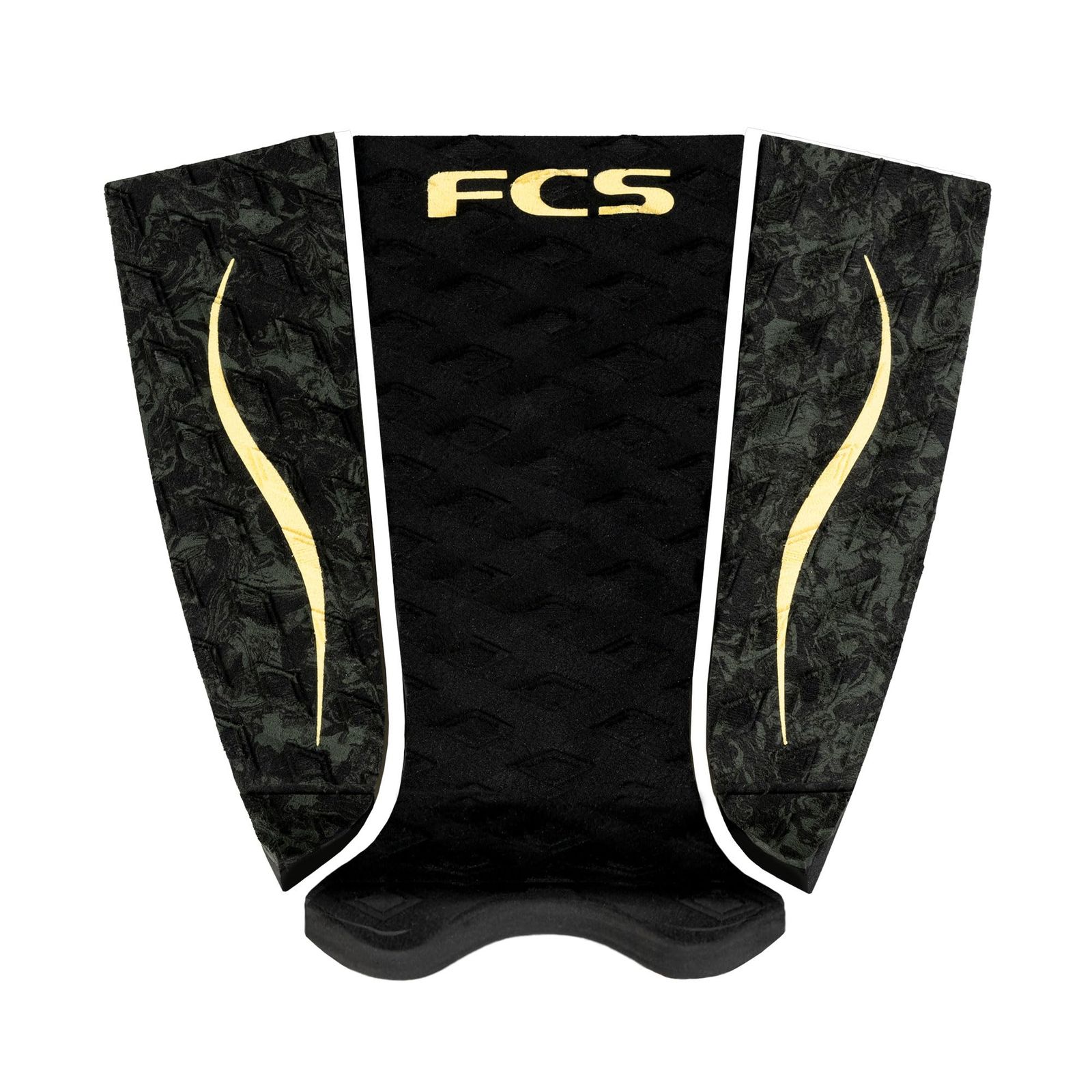 新品 FCS Carissa Moore Traction (ブラック/ゴールド)。