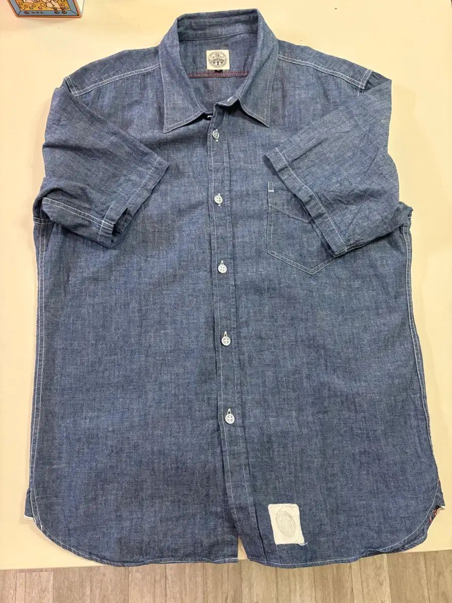 TROPHY CLOTHING (トロフィークロージング ) シャンブレー 半袖 シャツ