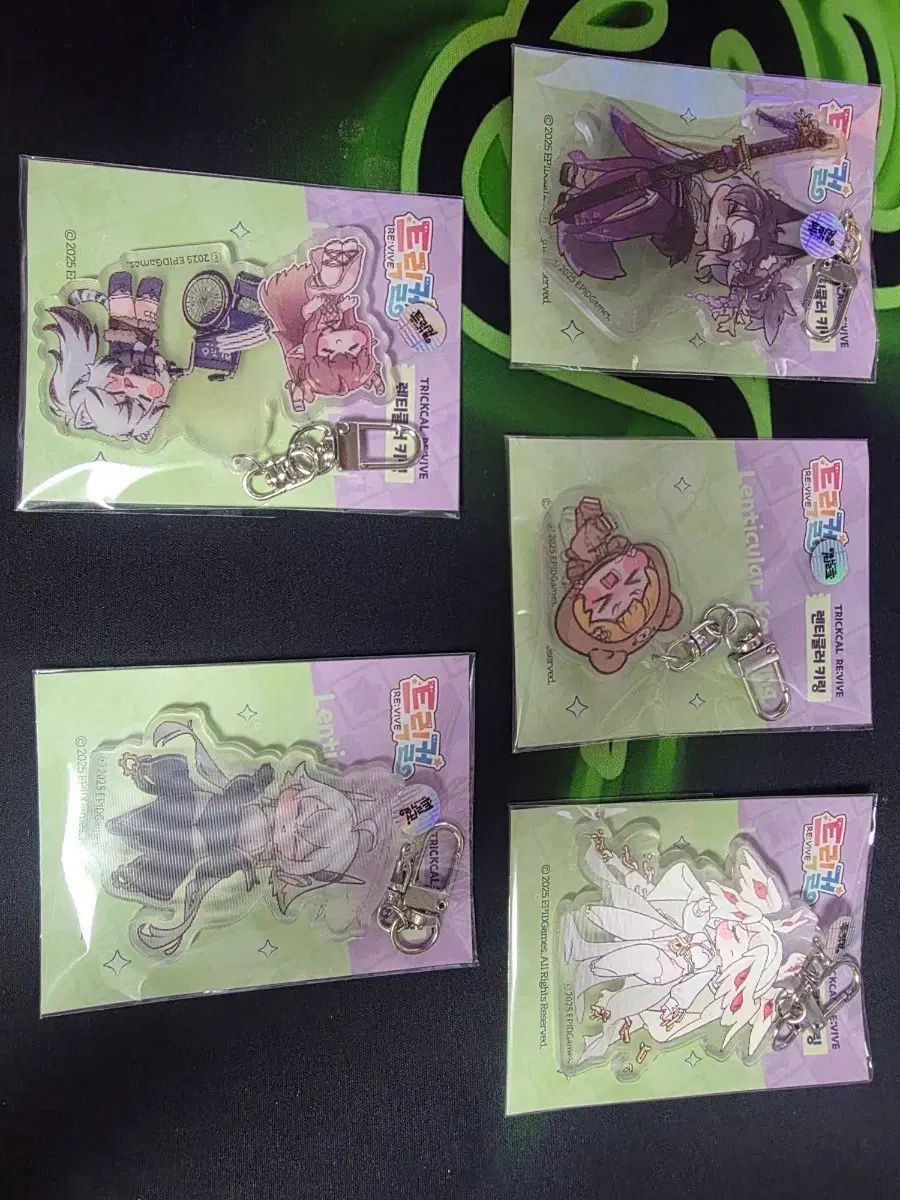 トリカル リヴァイブ グッズ レンチキュラーアクリルキーホルダーセット