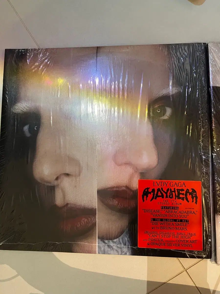 お嬢さん ガガ mayhem LP シルバー ヴァイナル ビニールレコード 単純開封 未使用