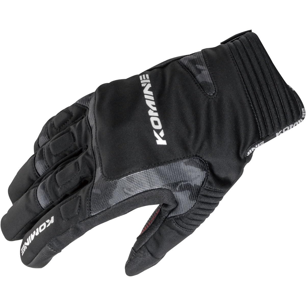 新品 コミネ(KOMINE) バイク用 グローブ ウインターグローブ-カルタゴ Neo Black Camo XS GK-801 1010 秋冬春向け 防水 防寒 プロテクター ストレッチ素材