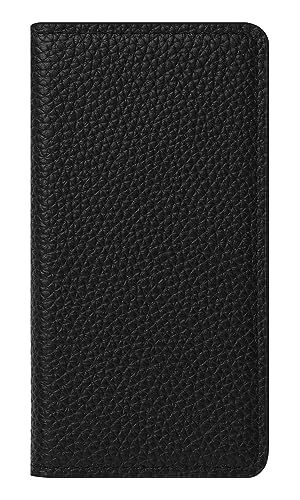 シュリンクレザー 手帳型 スマホケース Galaxy用 S25 Ultra 互換性 対応ケース 本革 カード入れ マグネット不使用 SC-52F SCG32 (ブラック)ma d92e0d7a