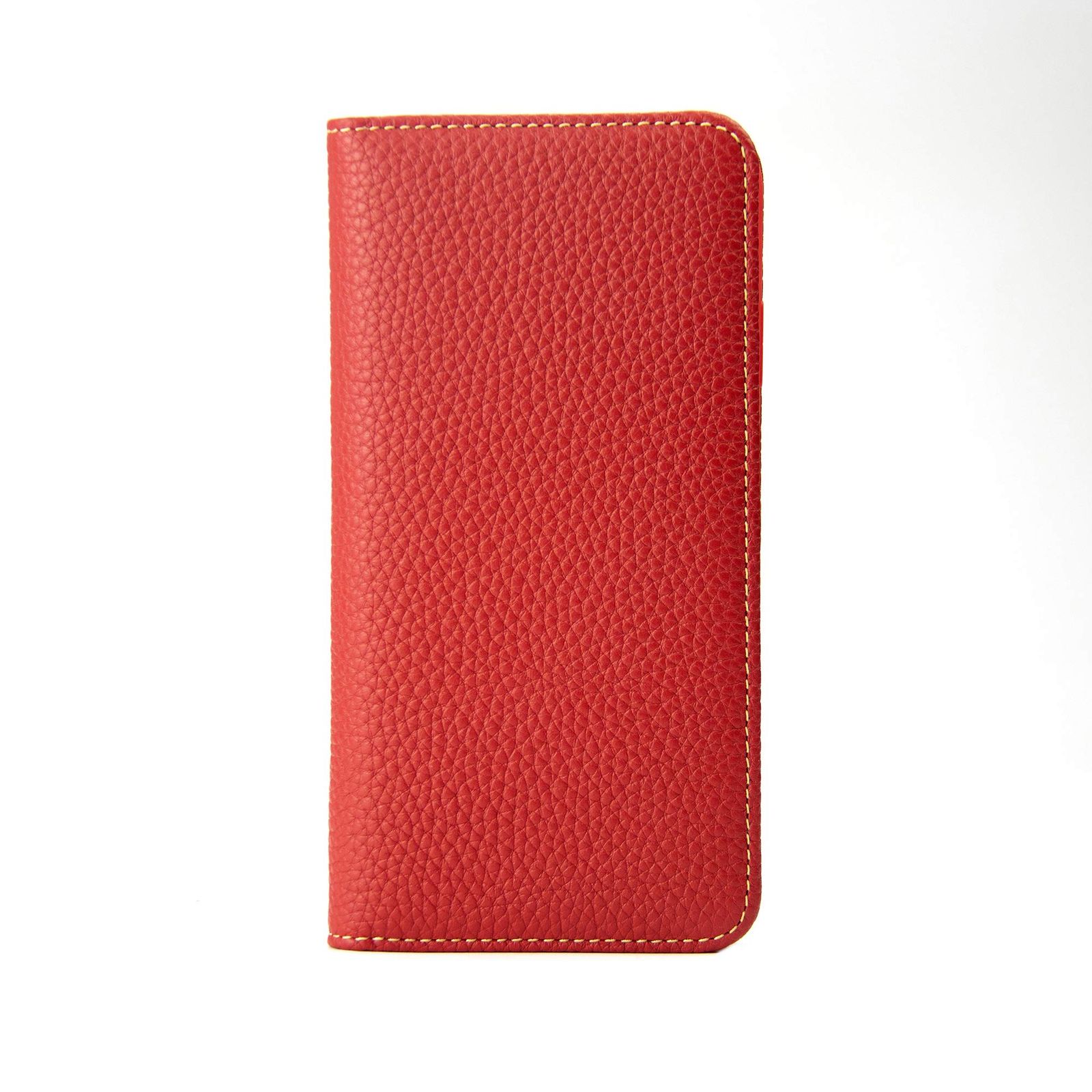 新品 HANATORA for iPhone 11ProMax ケース 手帳型 本革 スマホケース スマホ スタンド コードホルダー 付き シュリンクカーフレザー マグネットなし レッド PH-11ProMax-Red ギフト 誕生日 女性 男性 彼女 お母さ