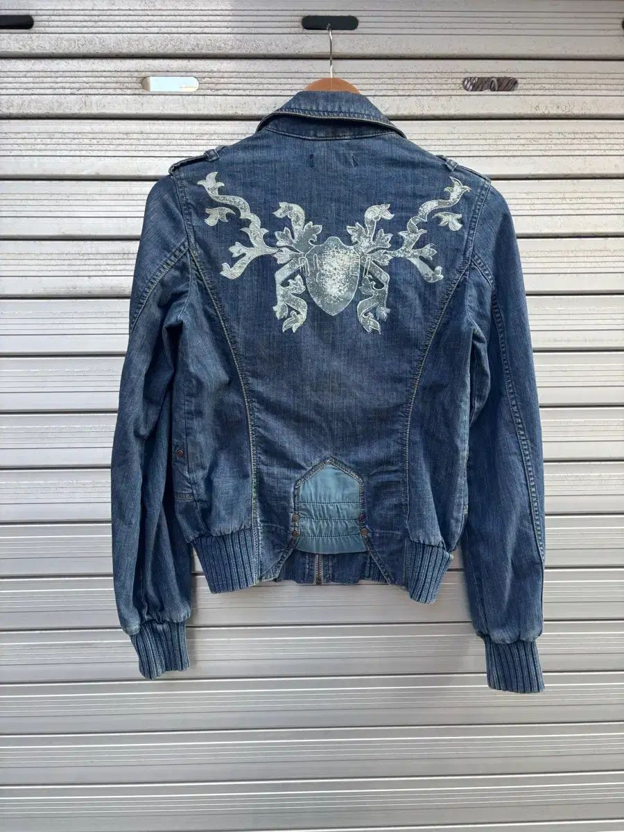 DIESEL Y2K パッチ クロップド デニム ジャケット