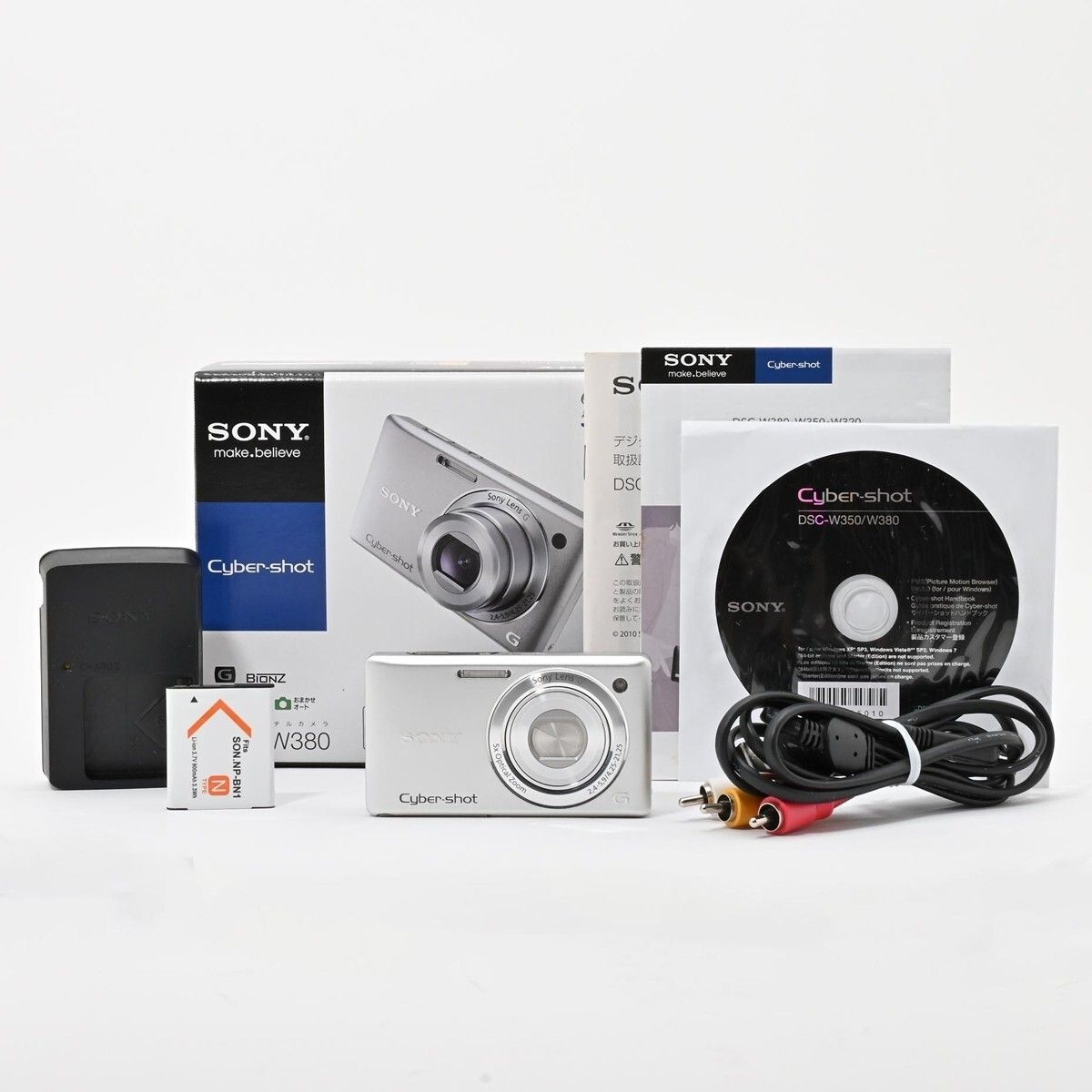 1380＜良品＞ SONY デジタルカメラ Cyber-Shot(サイバーショット) W380