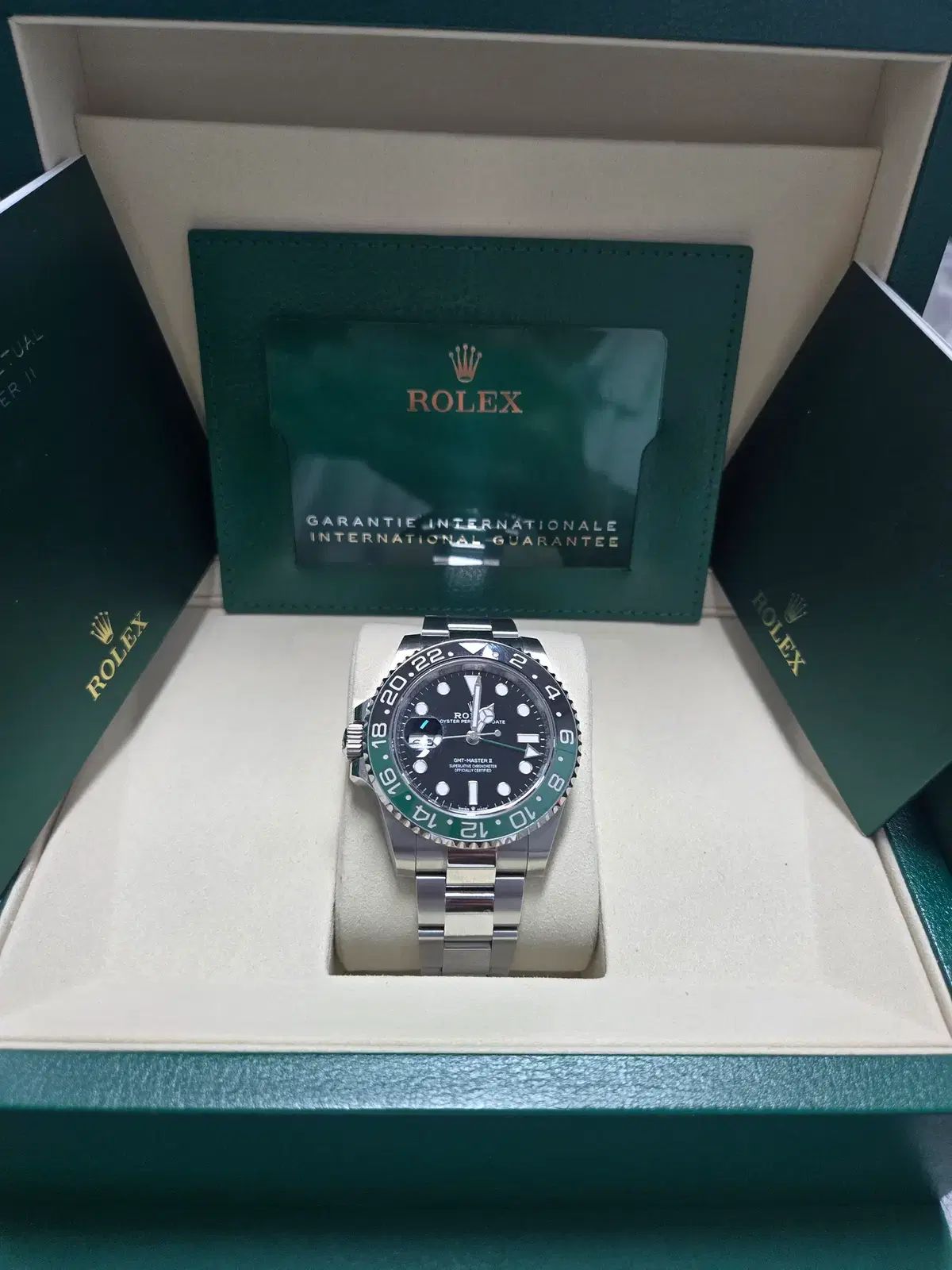 ROLEX ロレックス GMTマスター2 ストライプマン 126720 オイスター 25年05月 フルセット