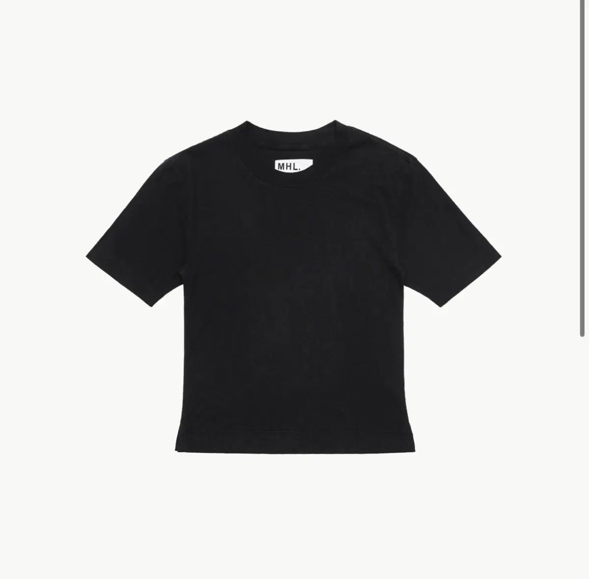 MHL シンプル Tシャツ (ブラック)