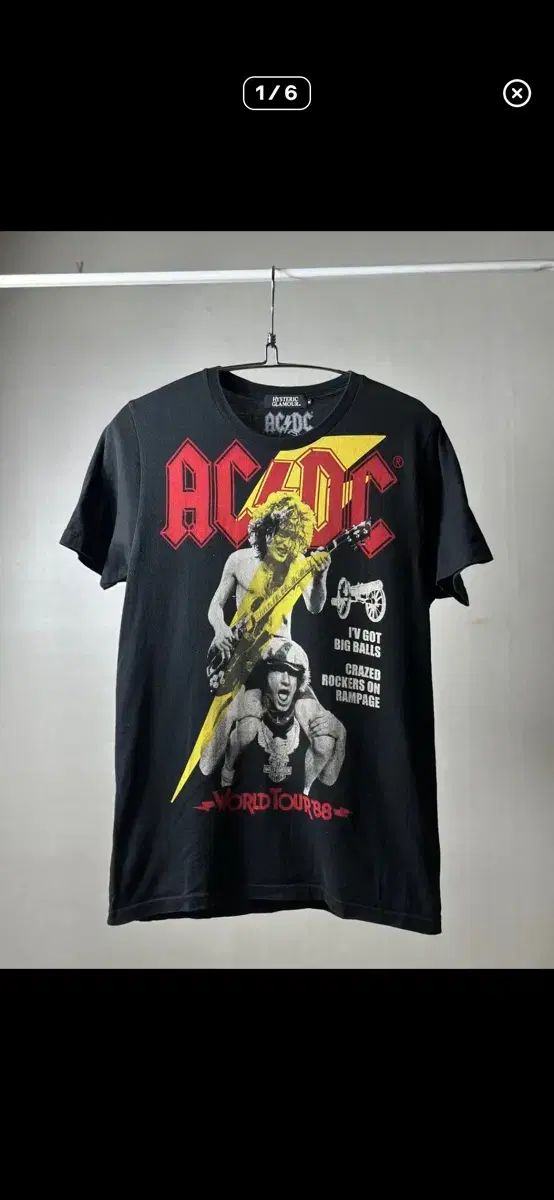 HYSTERIC GLAMOUR(ヒステリックグラマー) Tシャツ 半袖 Hysteric glamour ACDC S