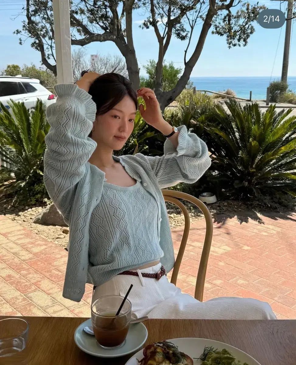 ged SOFT KNIT CARDIGAN SET (ヴィンテージブルー Mサイズ)