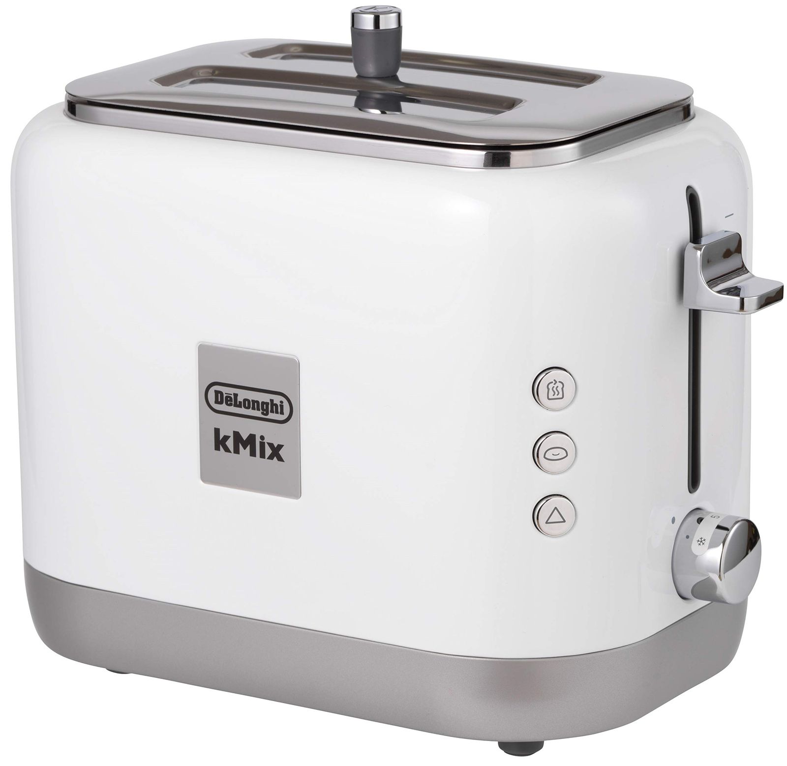 新品 De'Longhi (デロンギ) ポップアップトースター ケーミックス [kMix] TCX752J-WH トースト 食パン 片面焼き可能 5~10枚切り 焼き目調整5段階 焼き目チェック機能 [クールホワイト] デロンギファミリー登録で3年