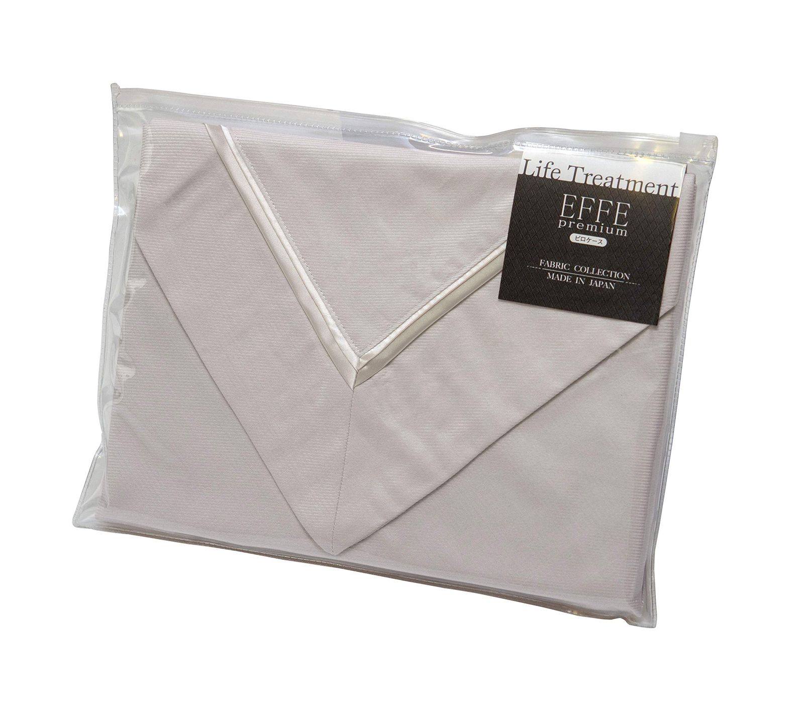 新品 【フランスベッド正規品】 枕カバー シングルサイズ(50×70cm用) グレージュ 「EFFEpremium(エッフェプレミアム) ピロケース」 縁(フリル)のあるタイプのピロケース 綿100% 日本製 035973160