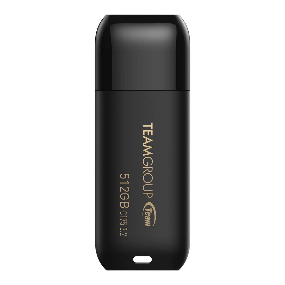 新品 TEAMGROUP (旧称 Team) C175 512GB USB 3.2 Gen 1 (USB 3.1/3.0) 読み取り100MB/秒 フラッシュサムドライブ 外部データストレージ メモリースティック コンピューター/ノートパソコン対応 マットブラ