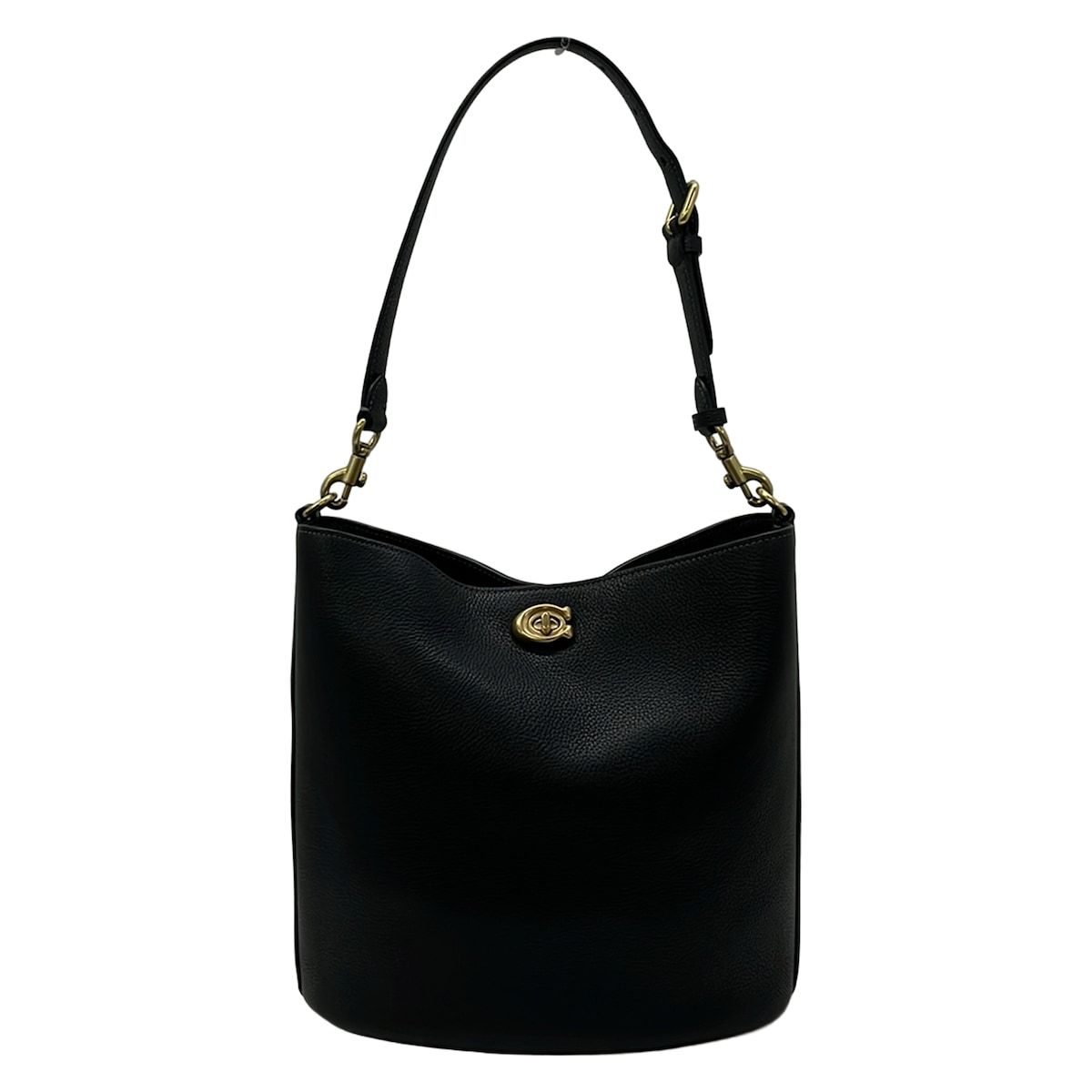 COACH(コーチ) ショルダーバッグ ウィロウ ソフト バケット CW624 黒 レザー