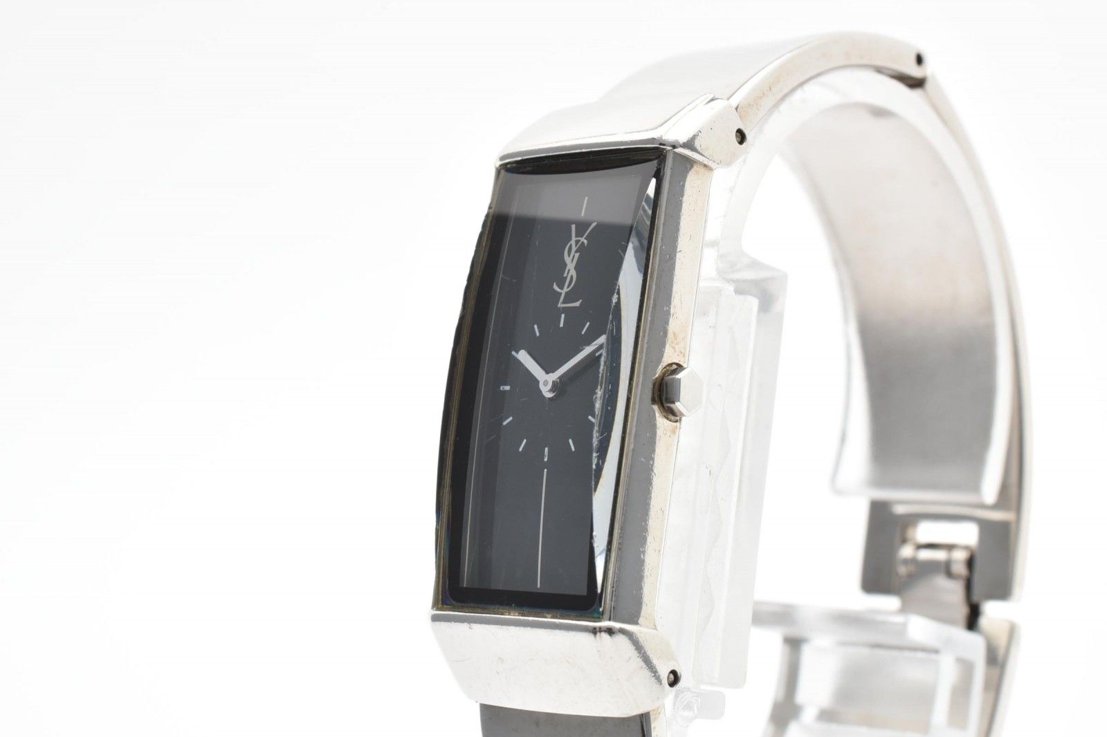 YVES SAINT LAURENT イブ サンローラン 5421-H05569 レディース 腕時計 ブラック文字盤 バングルウォッチ クオーツ