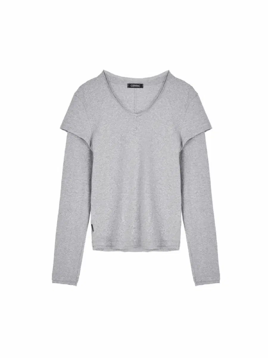CERRIC Vネック レイヤード ロングスリーブTシャツ