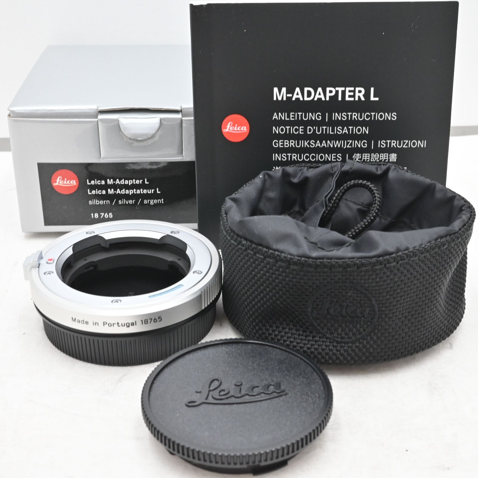 特上品 Leica L用Mレンズアダプター シルバー [レンズ側：ライカM ボディ側：ライカSL/TL]