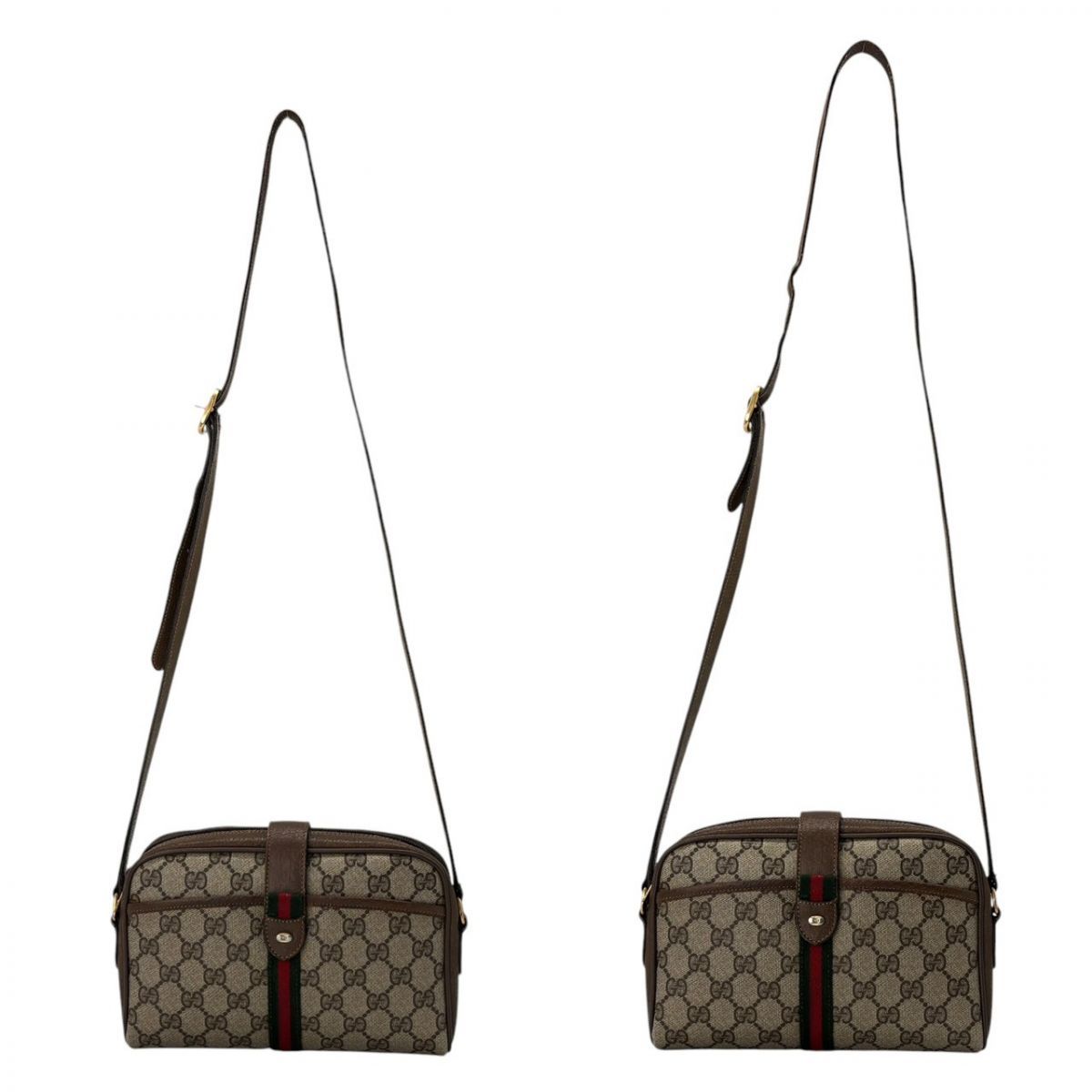余裕は肩越しに滲む】 GUCCI ショルダーバッグ GGスプリーム シェリー