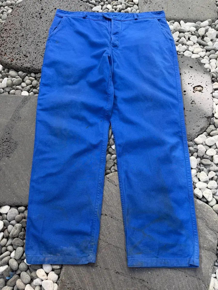 1990s DISTRESSED Oil-Stained ヴィンテージ フレンチウォークパンツ