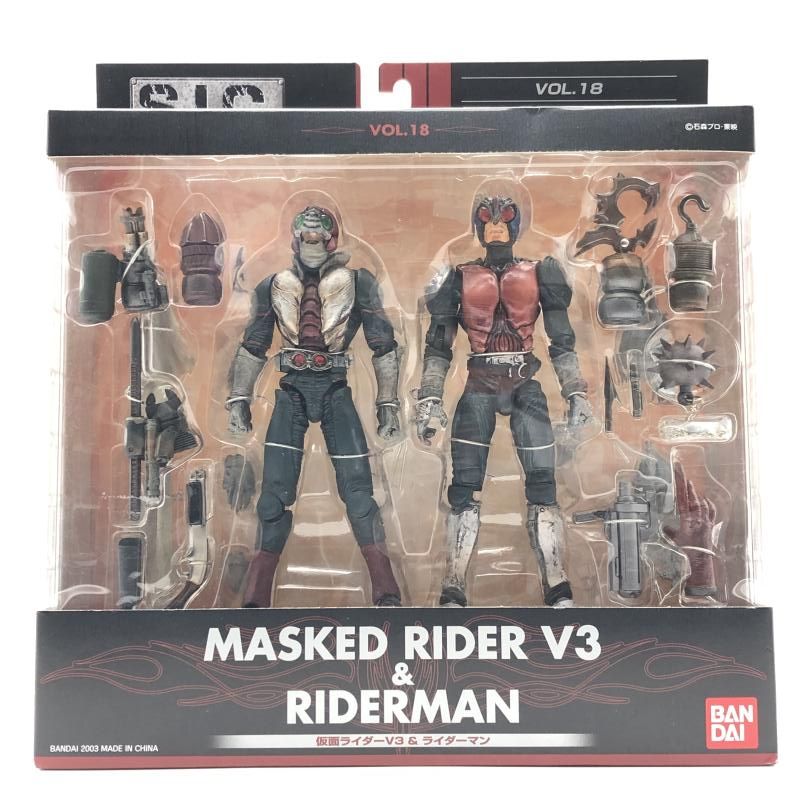 【中古】未開封）S.I.C. 仮面ライダーV3＆ライダーマン[10]