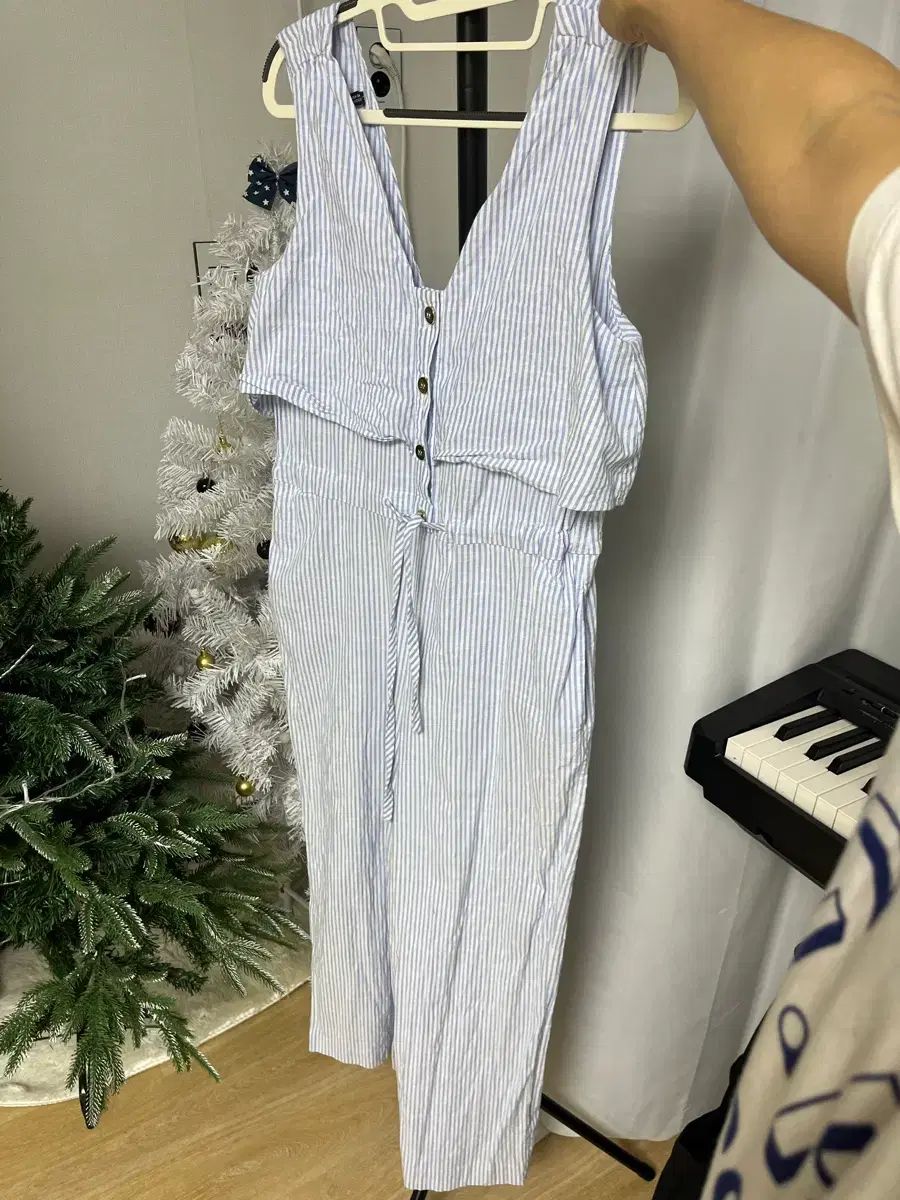 ZARA ザラ ストライプ オールインワン S
