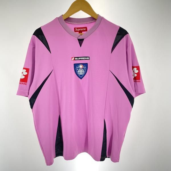中古】Supreme FW24 Crest Soccer Jersey Pink サイズS シュプリーム