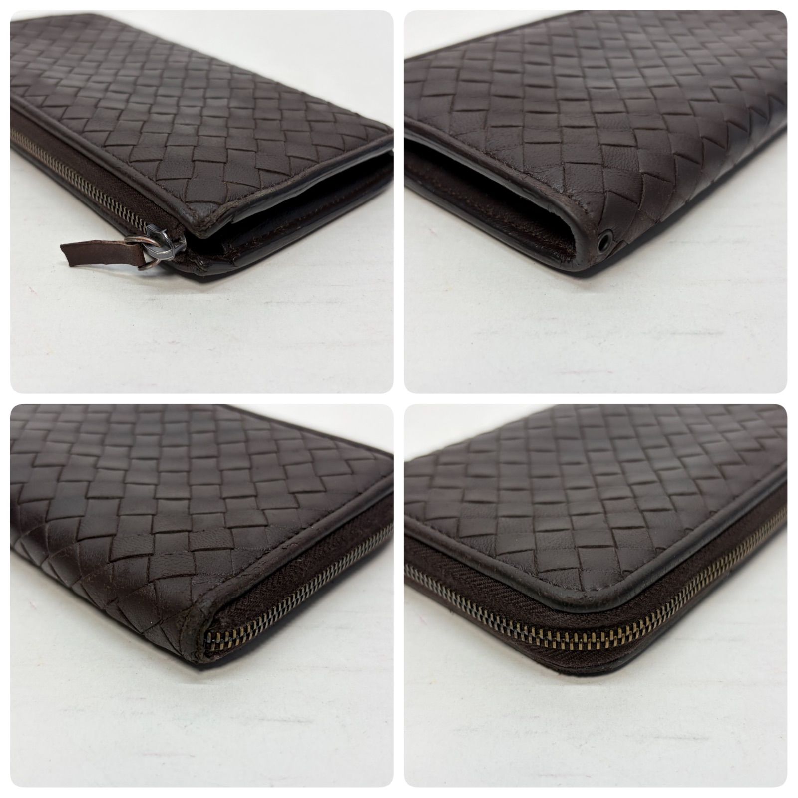 4388 BOTTEGA VENETA ボッテガヴェネタ 長財布 イントレチャート ダークブラウン 4388 BOTTEGA VENETA ボッテガヴェネタ 長財布 イントレチャート ダークブラウン