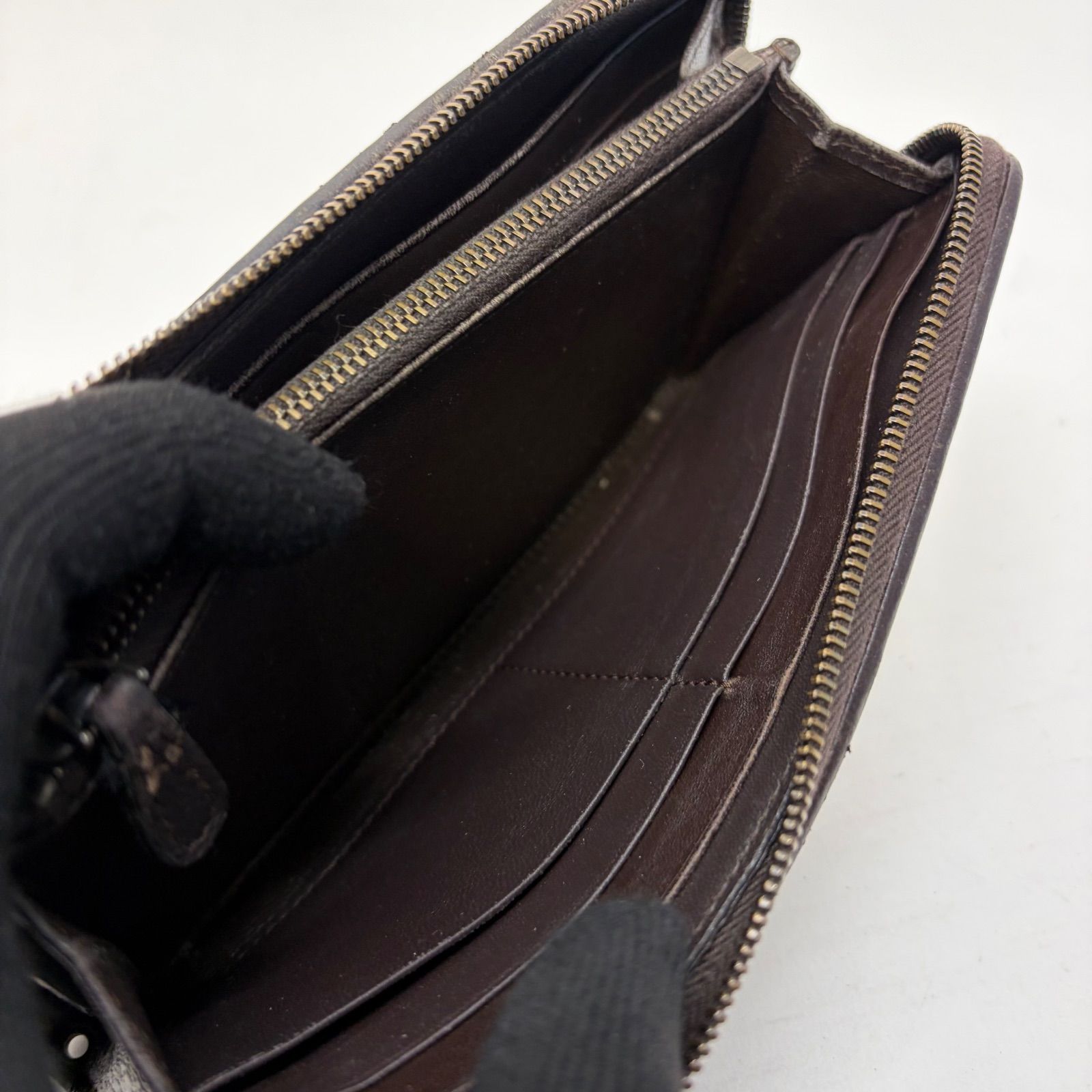 4388 BOTTEGA VENETA ボッテガヴェネタ 長財布 イントレチャート ダークブラウン 4388 BOTTEGA VENETA ボッテガヴェネタ 長財布 イントレチャート ダークブラウン