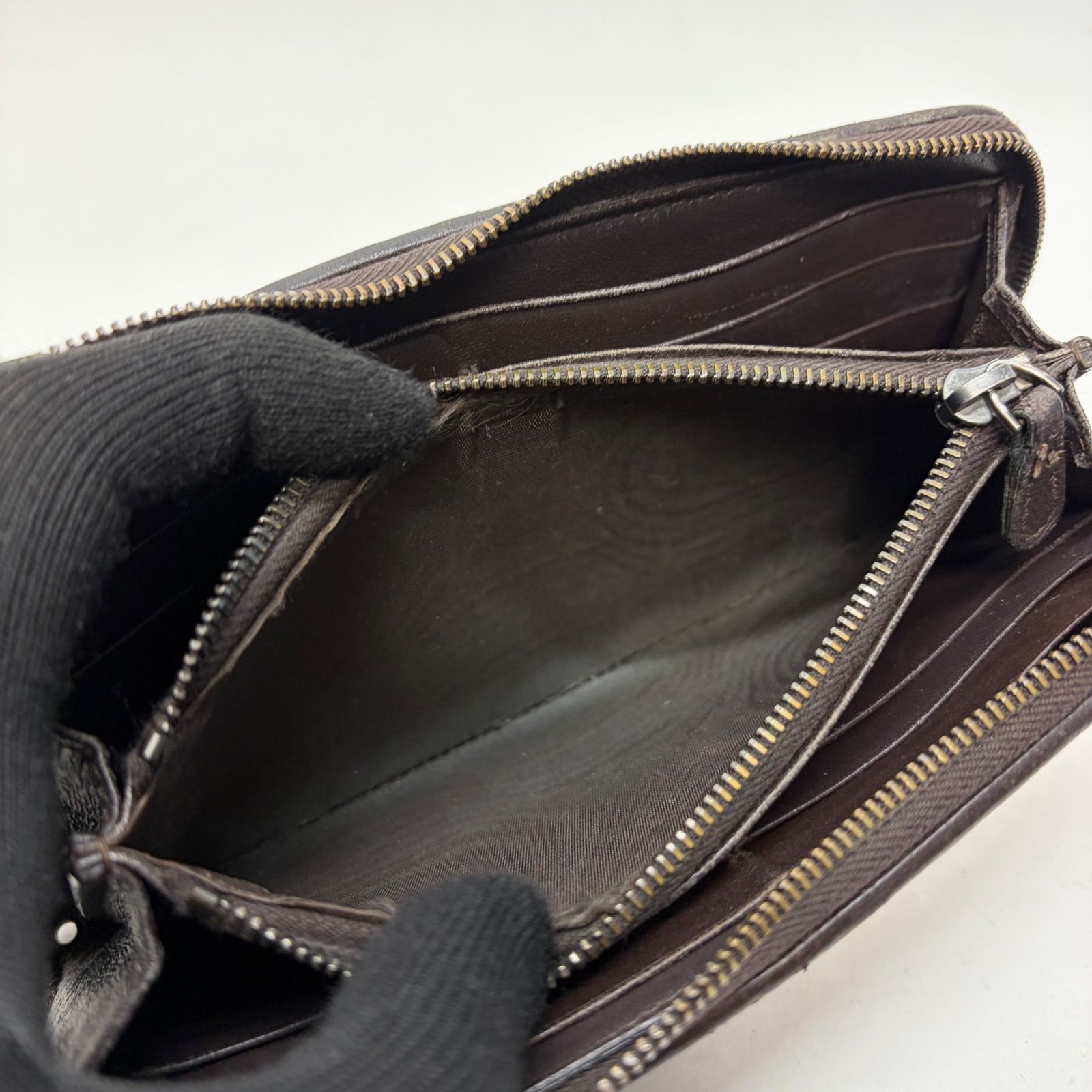 4388 BOTTEGA VENETA ボッテガヴェネタ 長財布 イントレチャート ダークブラウン 4388 BOTTEGA VENETA ボッテガヴェネタ 長財布 イントレチャート ダークブラウン