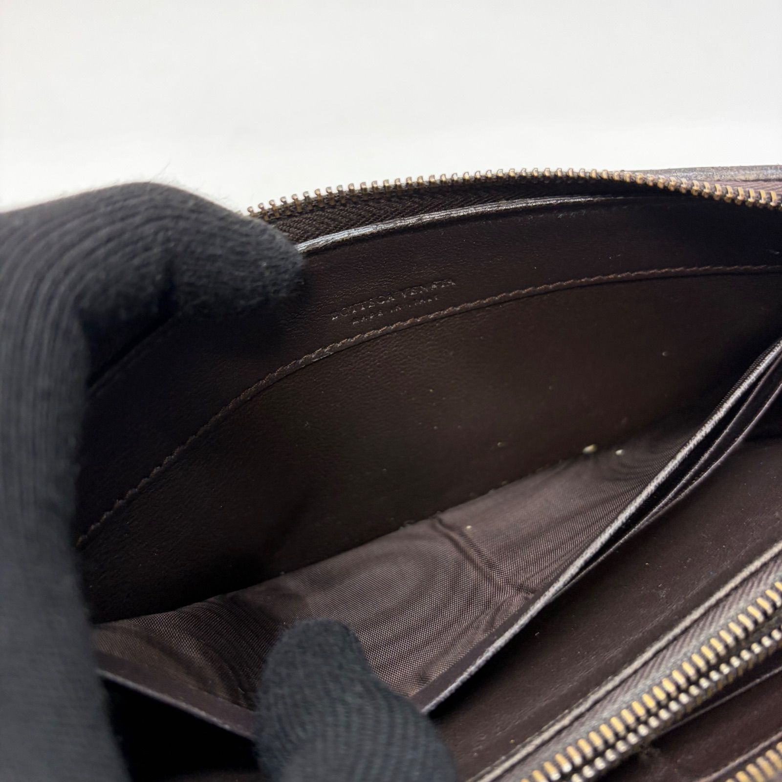 4388 BOTTEGA VENETA ボッテガヴェネタ 長財布 イントレチャート ダークブラウン 4388 BOTTEGA VENETA ボッテガヴェネタ 長財布 イントレチャート ダークブラウン