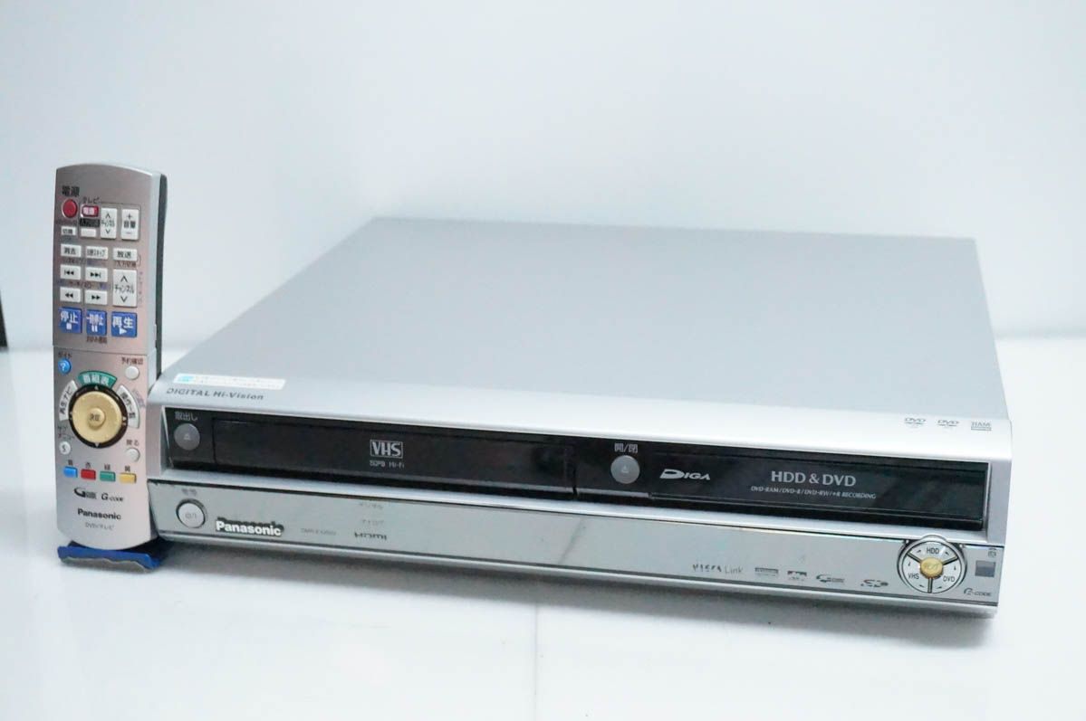 【中古】Panasonicパナソニック地デジチューナー内蔵 DVDレコーダー DMR-EX250V-S HDD250GB ダビング機能付 VHS 19,156円