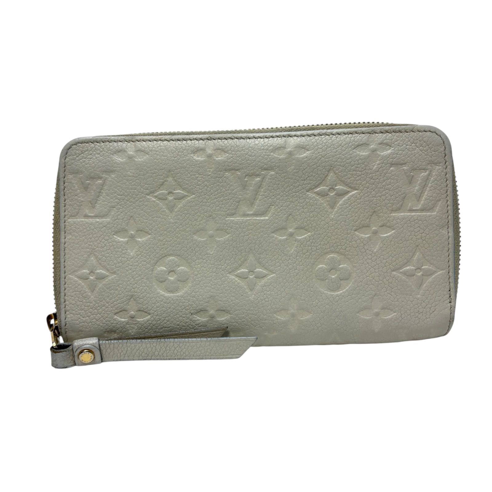 4362 LOUIS VUITTON ルイヴィトン 長財布 オーガナイザー ラウンドファスナー アンプラント ホワイトベージュ