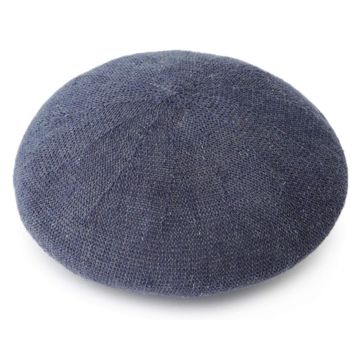 ベレー帽 軽い 涼しい 通年 ヘンプ 麻混 帽子 ベレー Beret レディース Thermo Linen メンズ 大きいサイズ有り 麻素材 フリーサイズ [ベーシクエンチ]