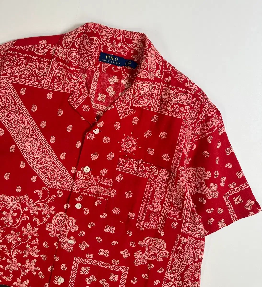 Polo ポロ ラルフローレン 新モデル ベイズリー パータン シャツ L(100-105)