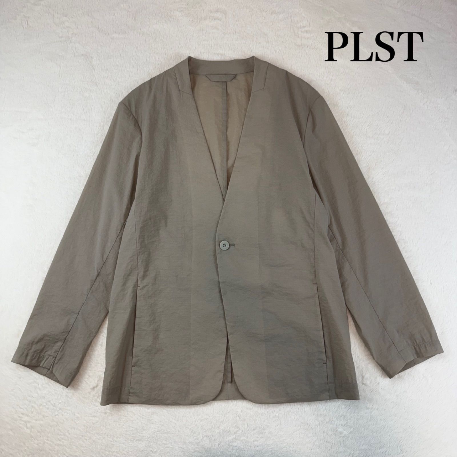 PLST プラステ ハイストレッチライトウエイトノーカラージャケット 