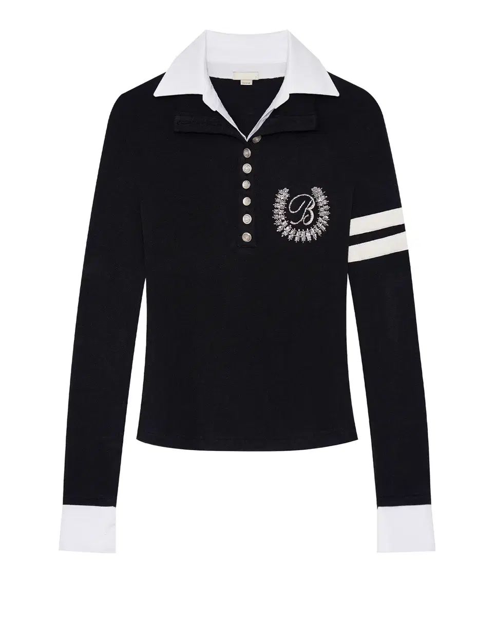 bonnae ビーズダブルカラー トップ (Black)